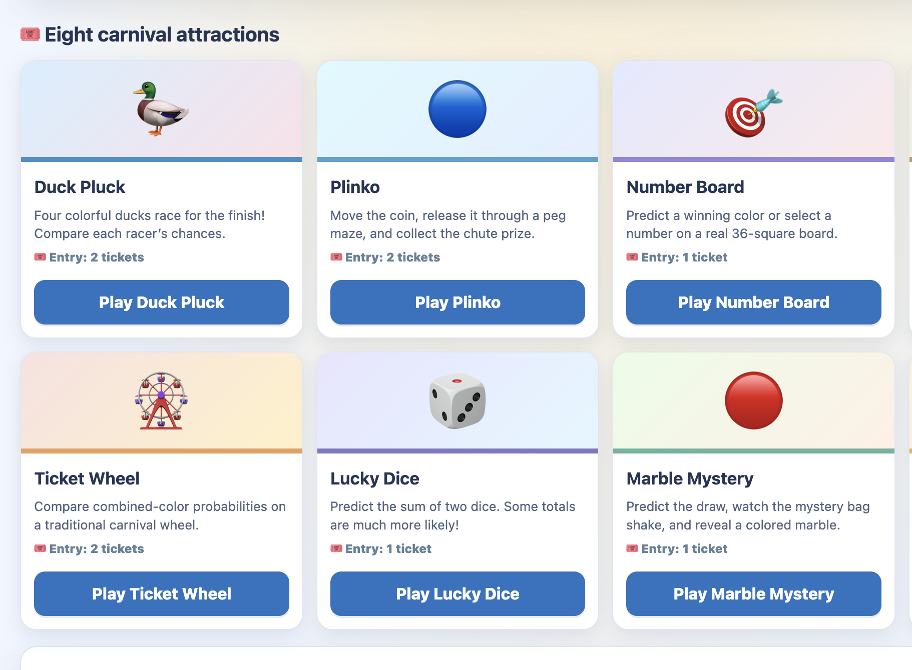Probability Fair  2.0 - Now With More Probability Than Ever!